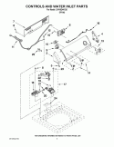 Part Location Diagram of WP8559501 Whirlpool Control Panel End Cap