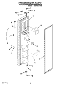 FREEZER DOOR PARTS Diagram and Parts List for KSRX22FSST03  KitchenAid Refrigerator