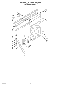 INSTALLATION PARTS Diagram and Parts List for ACE244XL1  Whirlpool Air Conditioner