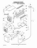 ICEMAKER PARTS Diagram and Parts List for KSSO42QTX04  KitchenAid Refrigerator