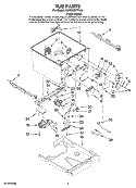 TUB PARTS Diagram and Parts List for KUDD03STPA10  KitchenAid Dishwasher