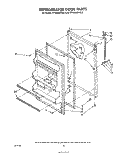 REFRIGERATOR DOOR , NOT ILLUSTRATED Diagram and Parts List for ET18JKXRWR2  Whirlpool Refrigerator