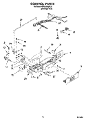 CONTROL PARTS Diagram and Parts List for ED5LHAXML12  Whirlpool Refrigerator