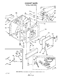 CABINET Diagram and Parts List for CG2951XSW2  Whirlpool Dryer