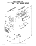 ICEMAKER PARTS Diagram and Parts List for KSRG25FVWH06  KitchenAid Refrigerator