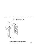 CONTROL PANEL Diagram and Parts List for KCMS135SBL5  KitchenAid Microwave