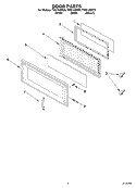 Part Location Diagram of 8185216 Whirlpool Outer Door Frame