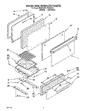 SECTION Diagram and Parts List for FGP315YW1  Roper Range