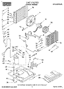 UNIT, LIT/OPTIONAL Diagram and Parts List for X18004D00  Roper Air Conditioner