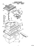 SHELF Diagram and Parts List for TT18AKXDW00  Estate Refrigerator