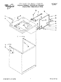 TOP & CABINET Diagram and Parts List for LXR9245EZ1  Whirlpool Washer