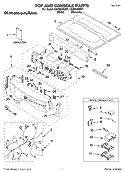 TOP AND CONSOLE PARTS Diagram and Parts List for KGHS02RMT1  KitchenAid Dryer