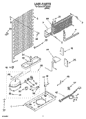 UNIT PARTS Diagram and Parts List for IPT184302  Inglis Refrigerator