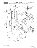 CABINET Diagram and Parts List for RT14VKXDL02  Roper Refrigerator
