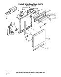 FRAME AND CONSOLE Diagram and Parts List for DU8770XX0  Whirlpool Dishwasher