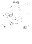 SECTION Diagram and Parts List for TCF1010FW02  Whirlpool Freezer