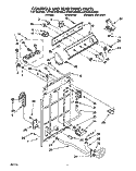CONTROLS AND REAR PANEL Diagram and Parts List for LSR6244AN0  Whirlpool Washer