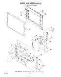 DOOR AND LATCH Diagram and Parts List for KEES702SWB1  KitchenAid Microwave Oven Combo
