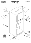 CABINET PARTS Diagram and Parts List for IKT162300  Inglis Refrigerator