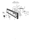 CONTROL PANEL Diagram and Parts List for 8587L00  Roper Dishwasher