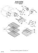 OVEN PARTS Diagram and Parts List for KERC608LSS0  KitchenAid Range