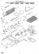 UNIT Diagram and Parts List for ET18NKXAN02  Whirlpool Refrigerator