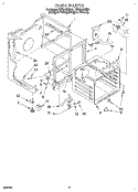 OVEN Diagram and Parts List for RF314BBDZ1  Whirlpool Range