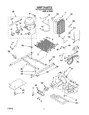 UNIT Diagram and Parts List for GD2SHKXKQ01  Whirlpool Refrigerator