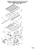 COMPARTMENT SEPARATOR Diagram and Parts List for 8ET20DKXBN00  Whirlpool Refrigerator