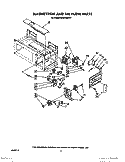 MAGNETRON AND AIR FLOW Diagram and Parts List for MH6700XW1  Whirlpool Microwave