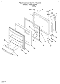 Part Location Diagram of 4344539 Whirlpool PANEL-EXT