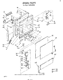 DOOR Diagram and Parts List for SHF5504W0  Whirlpool Dishwasher
