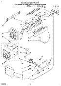ICEMAKER, LIT/OPTIONAL Diagram and Parts List for 4YED25PWAW00  Whirlpool Refrigerator