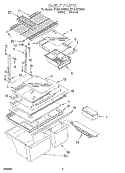 SHELF, LIT/OPTIONAL Diagram and Parts List for ET18GKXEW00  Whirlpool Refrigerator
