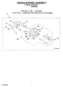 8557890 BURNER ASSEMBLY, OPTIONAL PARTS (NOT INCLUDED) Diagram and Parts List for WGD6600VW0  Whirlpool Dryer