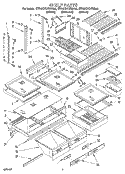 SHELF, LIT/OPTIONAL Diagram and Parts List for ET22DKXBN00  Whirlpool Refrigerator