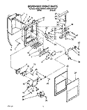 DISPENSER FRONT Diagram and Parts List for KSRS27QXWH01  KitchenAid Refrigerator