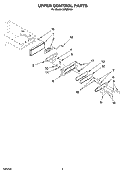 UPPER CONTROL PARTS Diagram and Parts List for KPCM100  KitchenAid Coffee Maker