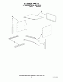 CABINET PARTS Diagram and Parts List for IBMS1456XB0  Whirlpool Microwave