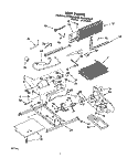 UNIT Diagram and Parts List for RT18BMXBL00  Roper Refrigerator