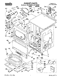 SECTION Diagram and Parts List for CE1750XWW1  Whirlpool Dryer