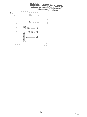 MISCELLANEOUS PARTS - OPTIONAL PARTS (NOT INCLUDED Diagram and Parts List for 7MLSQ8543JT5  Whirlpool Washer