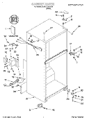 CABINET, LITERATURE Diagram and Parts List for 3XART719GG00  Whirlpool Refrigerator
