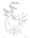 BODY Diagram and Parts List for 1446W0A  Roper Range