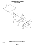 TOP AND CONSOLE Diagram and Parts List for LG4931XSW0  Whirlpool Dryer