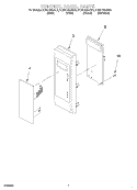 CONTROL PANEL Diagram and Parts List for KCMC155JSS0  KitchenAid Microwave