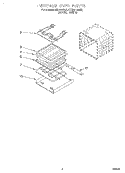 INTERNAL OVEN Diagram and Parts List for KEBI101DBL2  KitchenAid Wall Oven