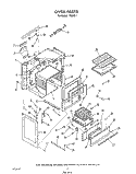 OVEN Diagram and Parts List for F6508^1  Whirlpool Range