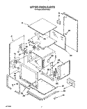 UPPER OVEN, OPTIONAL Diagram and Parts List for KEBS276YBL1  KitchenAid Wall Oven