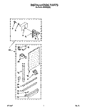INSTALLATION Diagram and Parts List for ACM492XA0  Whirlpool Air Conditioner
